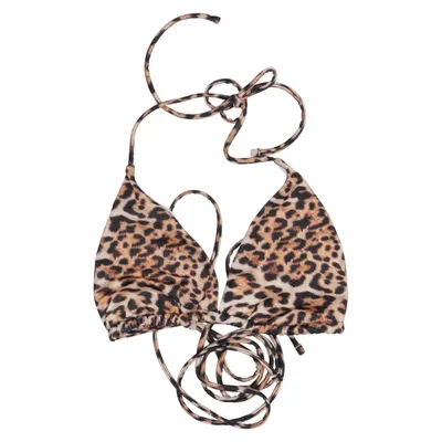 Bikiniöverdel (Brun, Svart) från ASOS Swim Elastan, Polyester