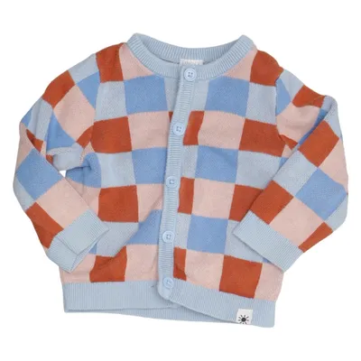 Cardigan (Blå, Brun, Flerfarvet) fra Lindex Baby Bomuld