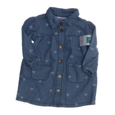 Denim jurk (Blauw) van Ergee Katoen