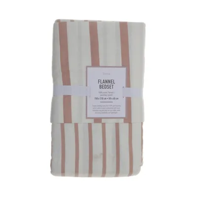 Bed set (White, Pink) from Kid / Hemtex Cotton