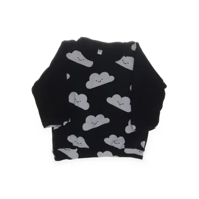 Lange mouwen shirt (Zwart, Wit)