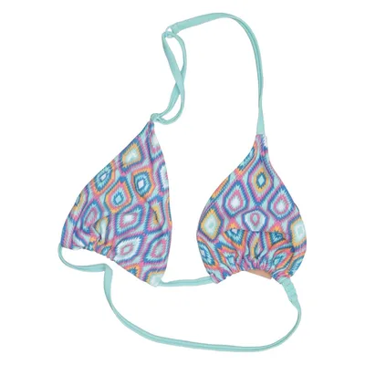Bikini top (Turquoise, Multicolored) from Teens & Tens Elastane, Polyamide, Polyester