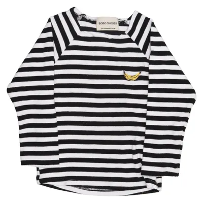 Långärmad t-shirt (Svart, Vit) från Bobo Choses Elastan, Polyamid