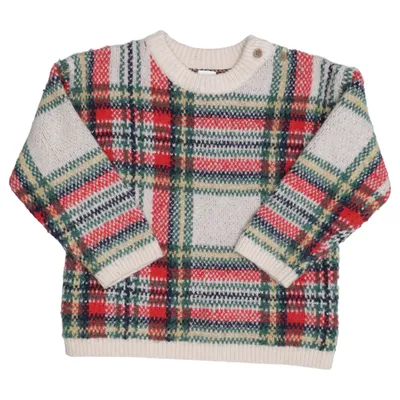 Sweater (Beige, Flerfarvet) fra H&M Baby Polyester, Akryl, Uld, Elastan