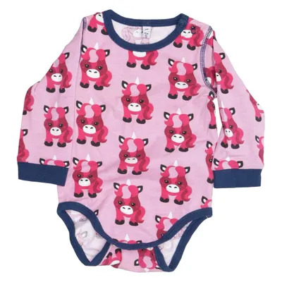 Romper (Roze, Blauw, Meerkleurig) van Maxomorra Katoen, Elastaan