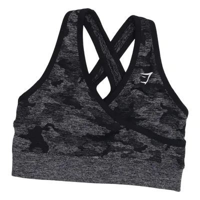 Sports bra (Black, Gray) from Gymshark Elastane, Polyamide, Polyester