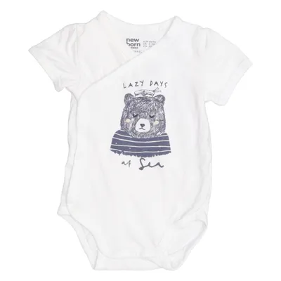 Body (Vit) från Lindex Newborn Bomull, Elastan