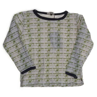 Long sleeve T-shirt (White, Green, Blue) from Loud + Proud Organic cotton
