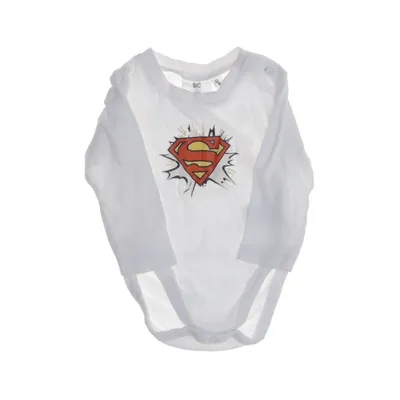 Body (Vit) från Superman Bomull