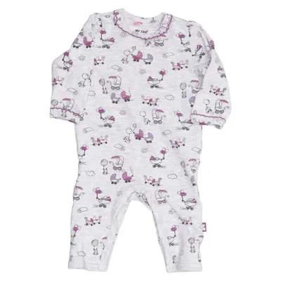 Rompers (Gray, Purple) from Me Too Cotton, Elastane, Polyester