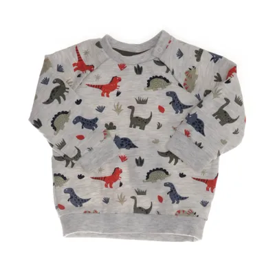 Lange mouwen shirt (Grijs, Meerkleurig) van Topomini Katoen, Elastaan, Viscose