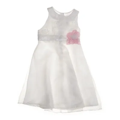 Brudnäbbsklänning (Vit, Rosa) från Baby Club Polyester