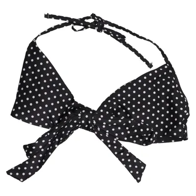 Bikini top (Zwart, Wit) van Aerie Elastaan, Gerecycled polyester