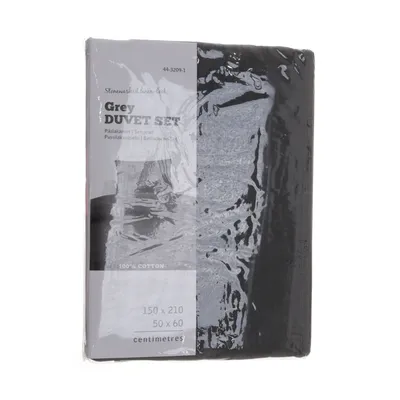 Bed set (Gray) from Clas Ohlson Cotton