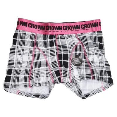 Kalsonger (Vit, Svart, Rosa) från Crown Bomull, Elastan