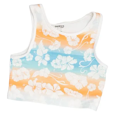 Sports bra (Orange, Blue, Multicolored) from Warp Elastane, Polyamide, Polyester