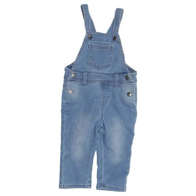 Salopette (Bleu) de Lupilu Élasthane, Coton biologique, Polyester recyclé