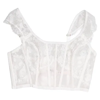 Bustier (White) from Victoria's Secret Elastane, Polyamide, Polyester