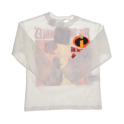 Långärmad t-shirt (Vit, Flerfärgad) från Zara Bomull