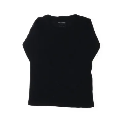 Lange mouwen shirt (Zwart) van Zeeman Katoen, Elastaan