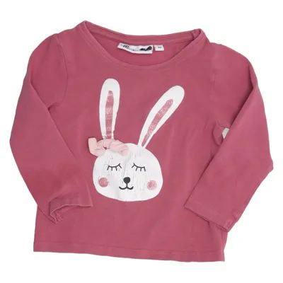 T-shirt à manches longues (Rose) de Sweet Heart Coton, Élasthane