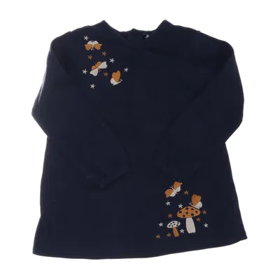Jurk (Blauw) Katoen, Polyester