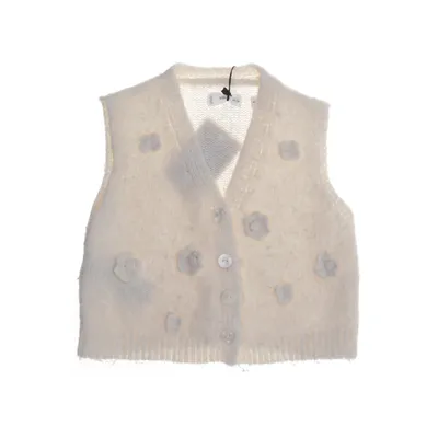 Vest (Beige) fra Mango Akryl, Polyamid, Polyester, Uld
