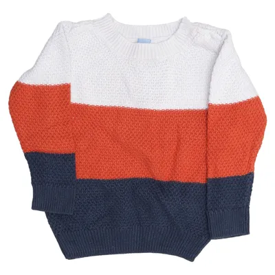 Pull-over (Blanc, Orange, Bleu) de Dopo Dopo Baby Coton
