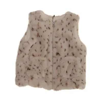 Outer vest (Beige) from Mango Kids Cotton, Polyester