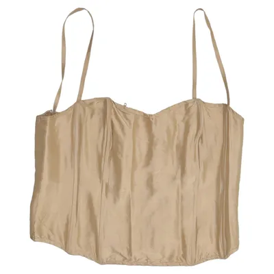 Bustier (Beige) fra Lene Sand Acetat, Silke