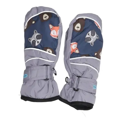 Mittens (Gray, Multicolored) from Dopo Dopo Boys Cotton, Polyester, Viscose