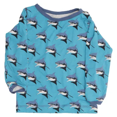 Lange mouwen shirt (Blauw, Meerkleurig) van Snoozy Katoen, Elastaan