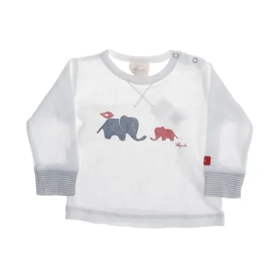 Long sleeve T-shirt (White, Multicolored) from People Wear Organic Organic cotton