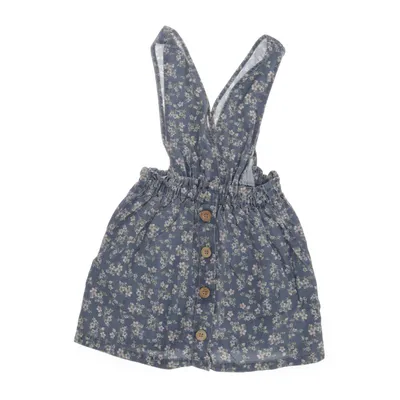 Jurk (Blauw, Meerkleurig) van Zara Katoen, Lyocell