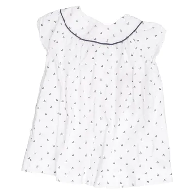 Robe (Blanc, Bleu) de Jacadi Coton