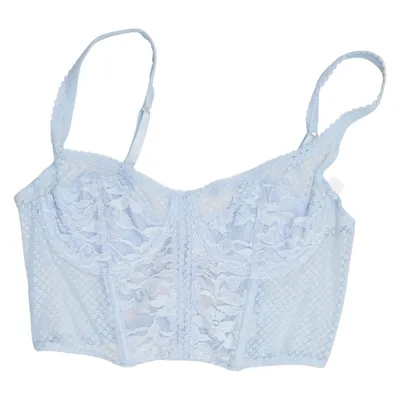 Bustier (Blauw) van Out from Under Katoen, Elastaan, Polyamide