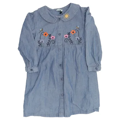Denim dress (Blue) from Lilly + Sid Cotton