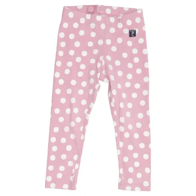 Leggings (Pink, White) from Polarn O. Pyret Elastane, Organic cotton