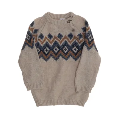 Lusekofte (Beige, Blå, Brun) fra Topomini Akryl, Bomuld, Polyester