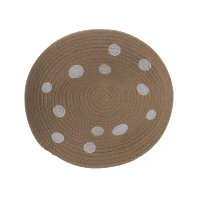Set de table (Marron, Blanc)