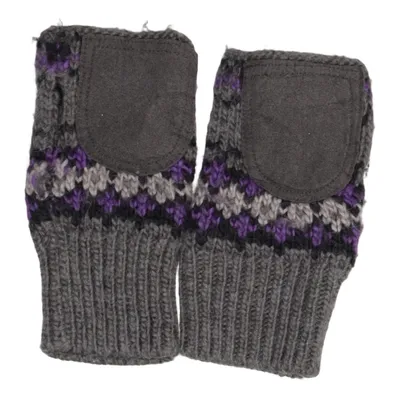 Mitaines (Gris, Violet, Multicolore) de Divided by H&M Acrylique, Faux cuir, Laine