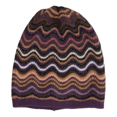 Muts (Lila, Bruin, Meerkleurig) van Missoni Lindex Acryl, Wol