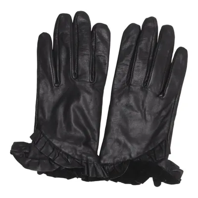 Läderhandskar (Svart) från Lindex Skinn, Polyester