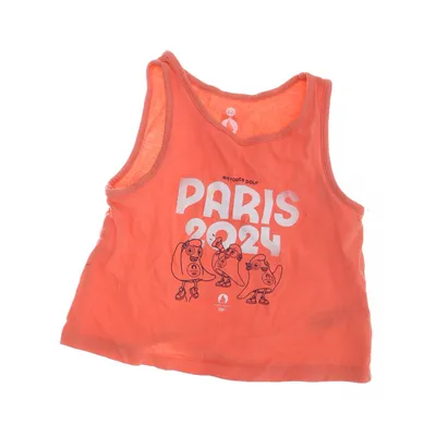 Tanktop (Roze, Meerkleurig) van Paris 2024 Katoen