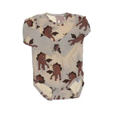 Body (Beige, Brun, Flerfärgad) från Mini Rodini Bomull, Elastan
