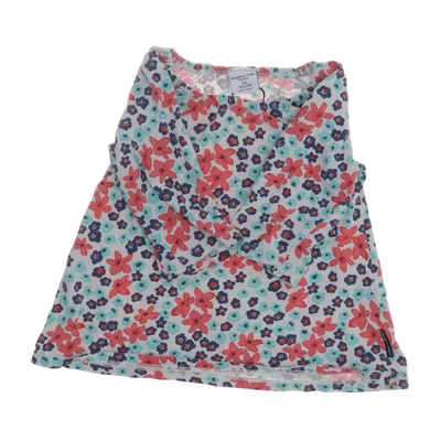 Klänning (Vit, Flerfärgad) från Polarn O. Pyret Bomull, Elastan