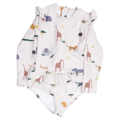 Swimsuit (Beige, Multicolored) from Liewood Elastane, Recycled polyester