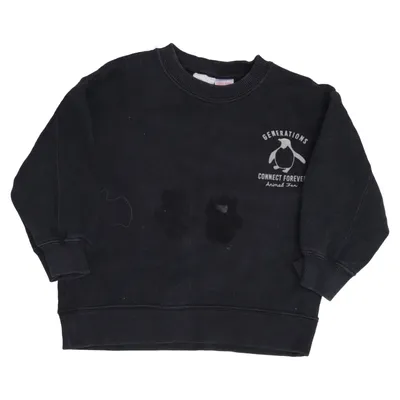 Sweatshirt (Black) from Zara Cotton, Polyester