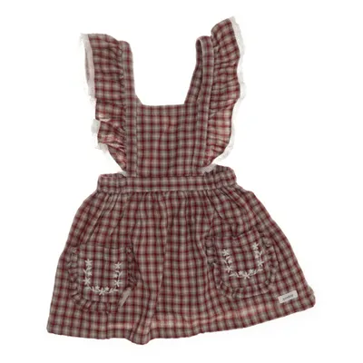 Dungaree dress (White, Multicolored) from Newbie by KappAhl Cotton