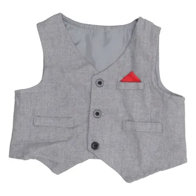Suit vest (Gray) Cotton, Polyester
